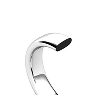 'Essence' Promise Ring - Yellow Gold Accent