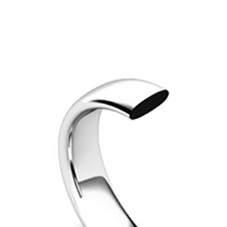 'Satin Ribbon' Promise Ring - Rose Gold Accent
