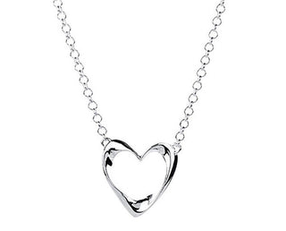 Eternal Necklace With Open Heart Pendant