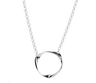 Eternal Necklace With Open Mobius Pendant