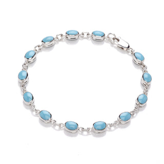 Eternal Silver Turquoise Link Bracelet