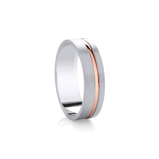 'Halo' Promise Ring - Rose Gold Accent