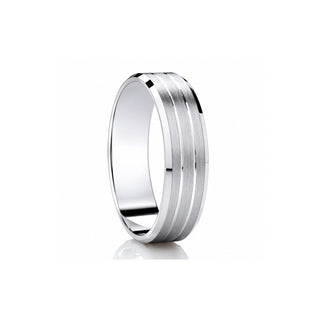 'Stria' Diamond-Cut Wedding Ring