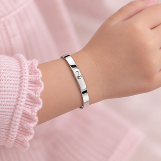 Little Ballerina Button Clasp Bangle