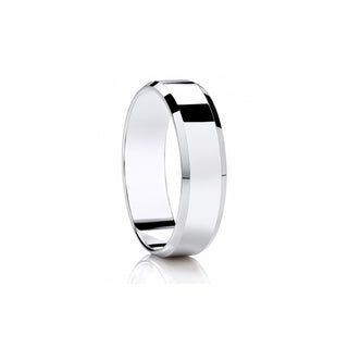'Edge' Diamond-Cut Wedding Ring