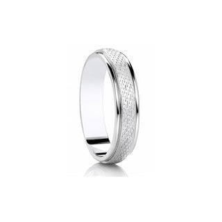 'Icegrain' Diamond-Cut Wedding Ring