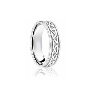 'Eterna Knot' Diamond-Cut Wedding Ring