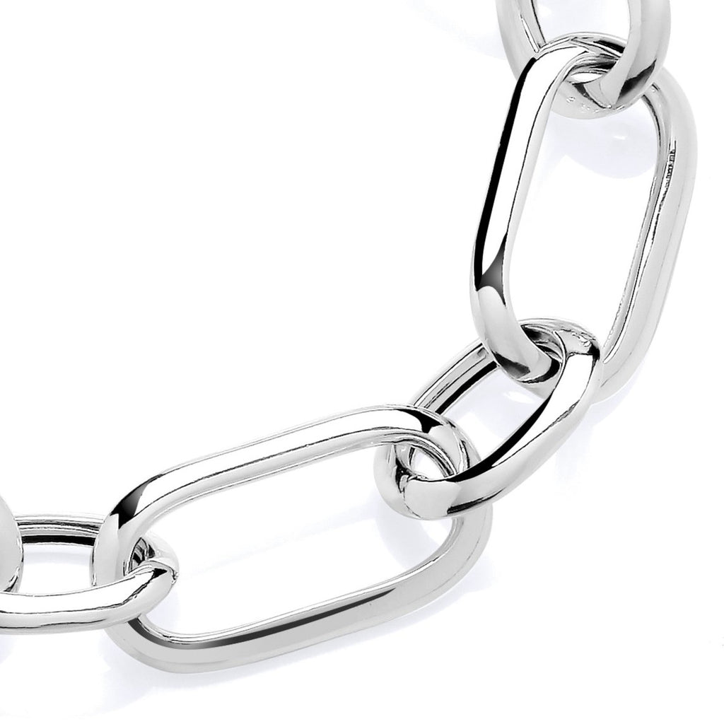 Viva Mixed Link Paper Clip Bracelet