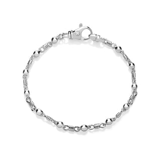 Handcrafted everyday bracelet chain in Argentium sterling silver