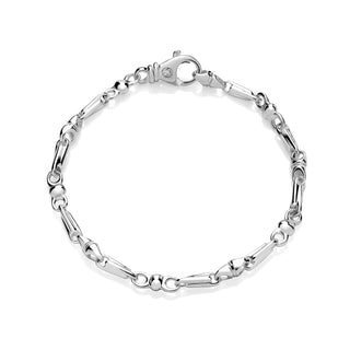 Handcrafted everyday sterling silver bracelet in Argentium sterling silver