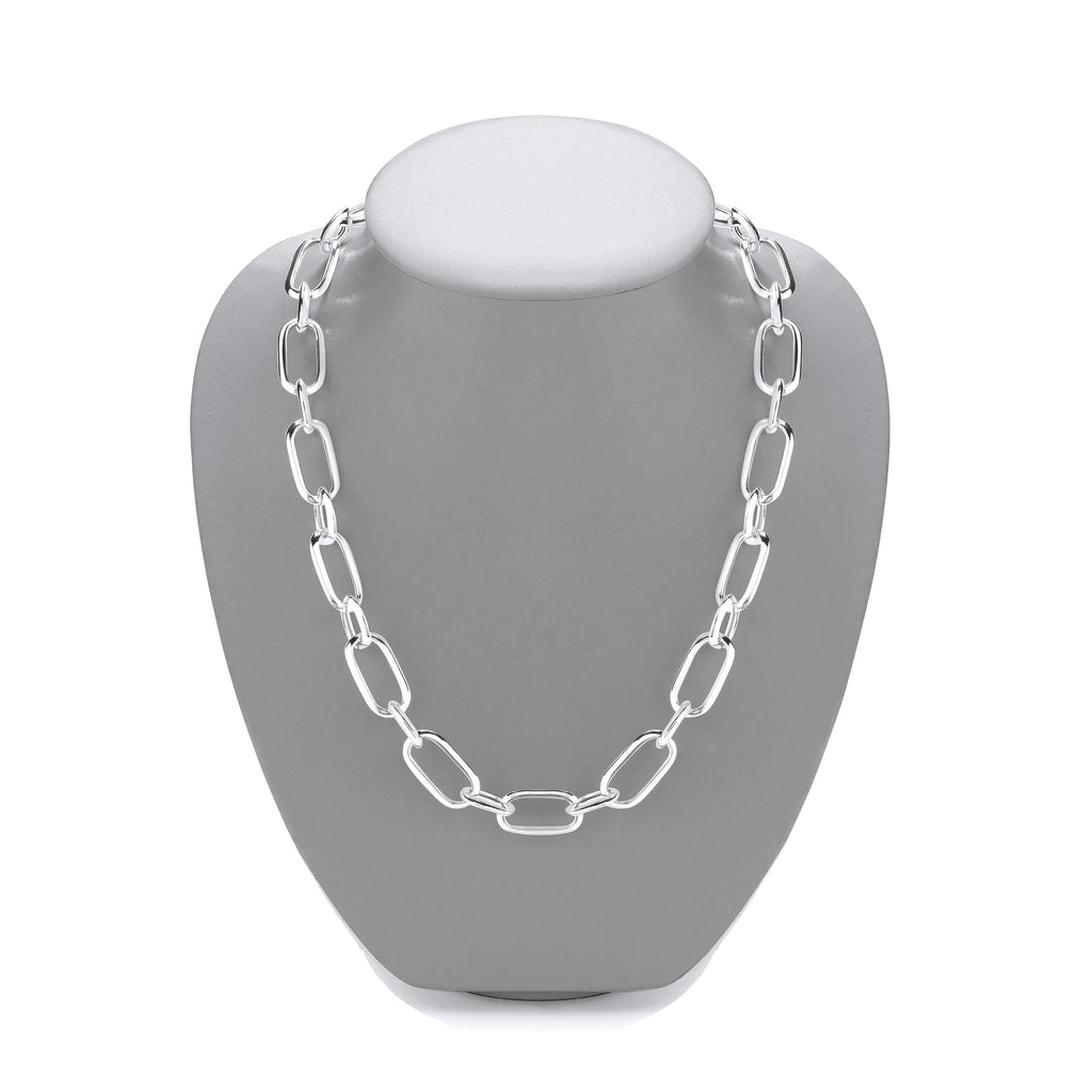 Viva Mixed Link Paper Clip Necklace