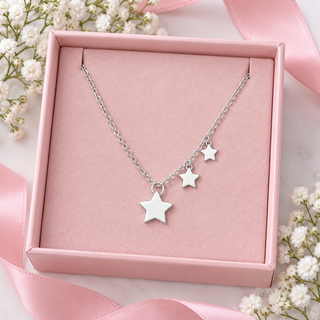 Little Ballerina Triple Stars Necklace