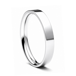 Classic Wedding Ring - Flat Comfort Fit