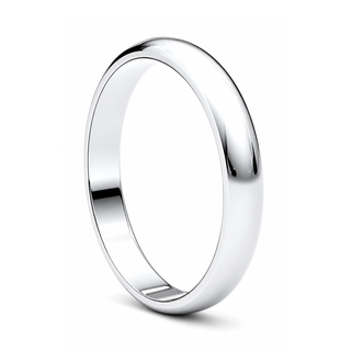 Classic Wedding Ring - Half-Round Comfort Fit