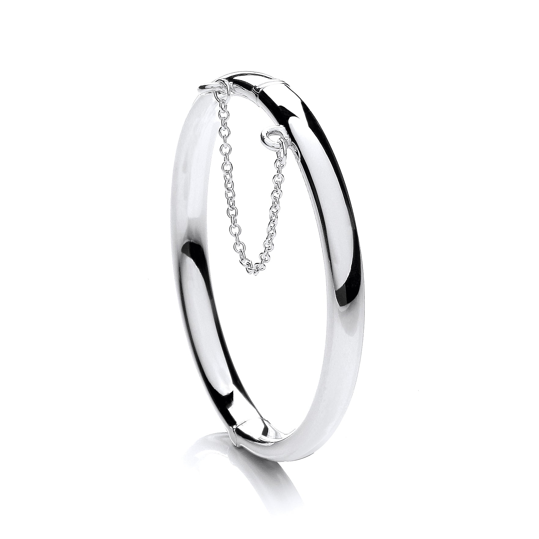 Silvetr Collection Eternal Silver Classic Polished Hinged Bangle - 6mm – Argentium Collections