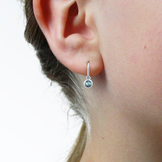 Little Ballerina Blue Topaz Drop Earrings – Argentium Collections
