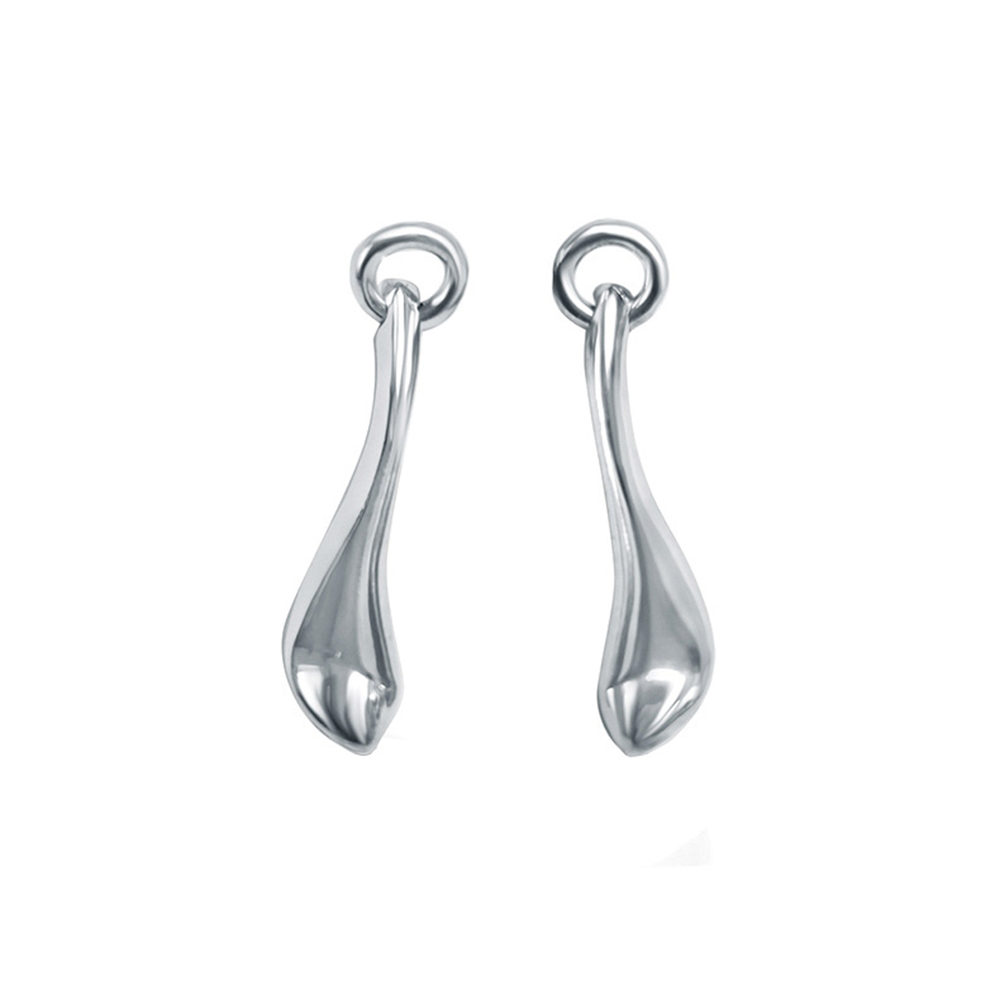 Eternal Silver Liquid Drop Earrings